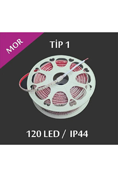 ERBAY 50 Metre 220V Şerit Led Tip1 50 Metre Silikonlu 120 Ledli Yüksek Işık