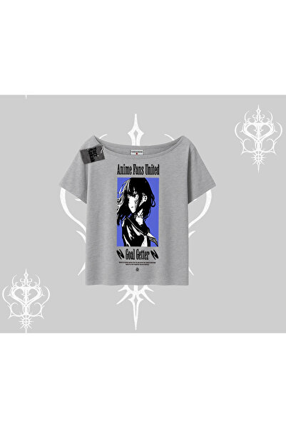 Tarzsokak Tricou cu gâtul barcă, oversize, cu imprimeu Anime Girl