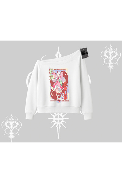 Tarzsokak Dukserica sa okruglim izrezom Madness Unleashed Anime Girl Štampano