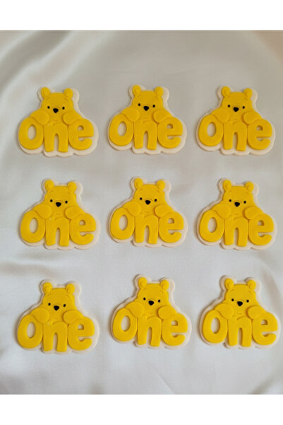 Maku home Kişiye Özel 1 yaş doğum günü winnie the Pooh konsept kurabiye -20 li