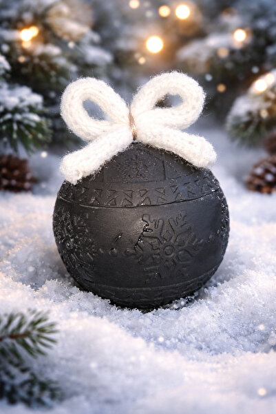Anais&Iulian Deco Srl Handmade decorative winter globe - capsule candle holder