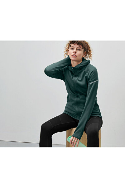 Tchibo Kadın Termal Ceket, Kapşonlu, Haki