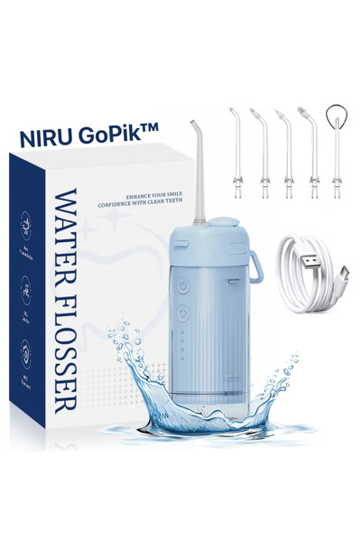 Niru Irigator Bucal Portabil GoPik™ fara fir - Rezervor 200ml, Baterie 1100mAh