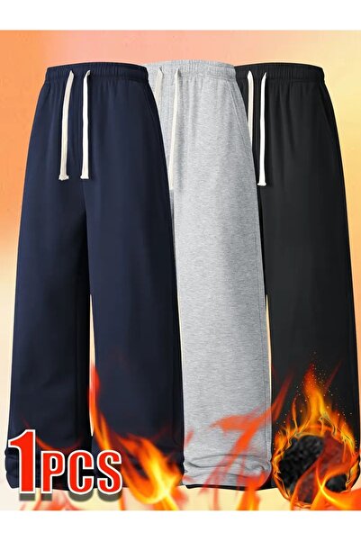 SULVERY 3 ADET EŞOFMAN ALTI SİYAH GRİ LACİVERT RAHAT KALIP GÜNLÜK GİYİM BOL K...