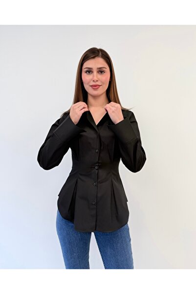 ossons Waist Fitted Cotton Shirt