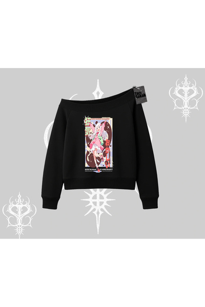 Tarzsokak Dukserica sa okruglim izrezom Madness Unleashed Anime Girl Štampano