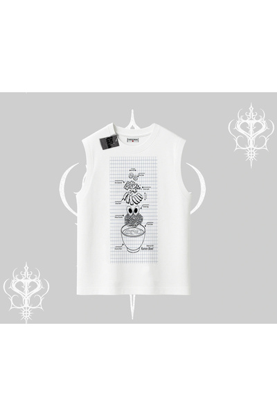 Tarzsokak تي شيرت بدون أكمام، نظرية النودلز، مفهوم مرسوم باليد