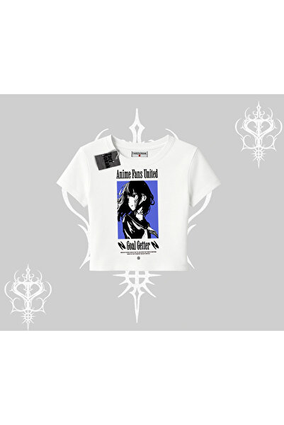 Tarzsokak Tricou Babby Tee Oversize cu imprimeu Anime Girl