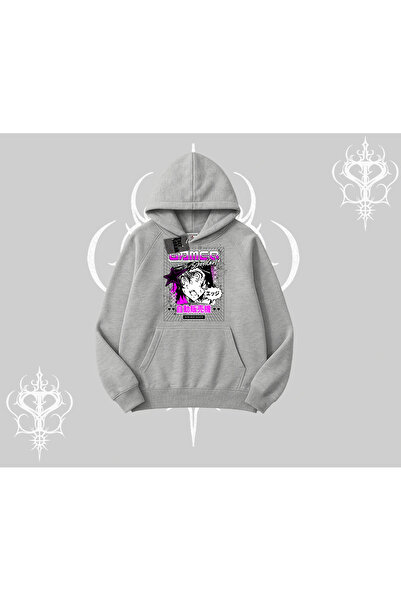 Tarzsokak Hanorac cu glugă pentru fete, cu imprimeu anime, tematică jocuri șc...