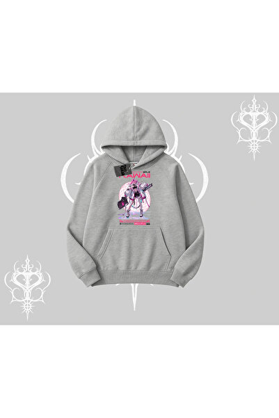 Tarzsokak Dukserica sa kapuljačom Kawaii Cyberpunk devojka Japanski stil printa