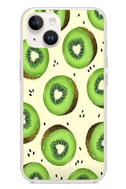 TechTree حافظة سيليكون متوافقة مع هاتف iPhone 14 PLUS وشرائح الأفوكادو الخضرا...