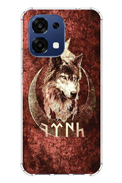 TechTree حافظة سيليكون مطبوع متوافقة مع هاتف اوبو A6 برو مع كتابة جوك ترك ونقش بوزكويرت