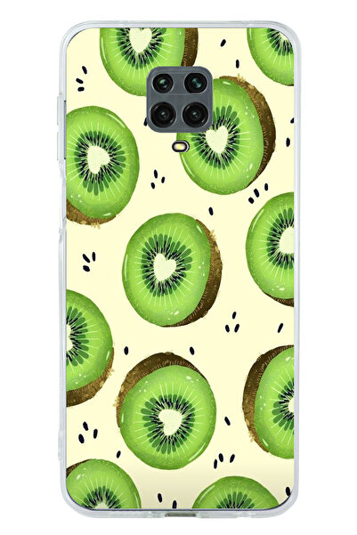 TechTree حافظة سيليكون متوافقة مع Redmi Note 9 PRO-9S وشرائح الكيوي الأخضر وق...