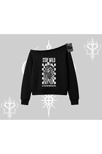 Tarzsokak Hanorac cu guler rotund Stay Wild Rock Spirit Urban Riot