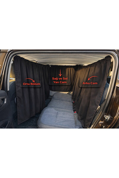 inkarix Araç içi perde gizlilik perdesi full set arka cam dahil