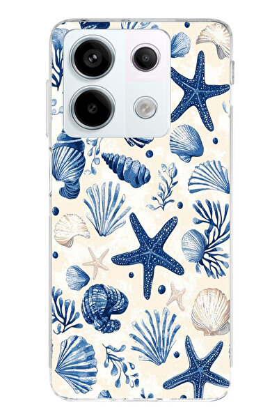 TechTree حافظة سيليكون مطبوع متوافقة مع هاتف Redmi Note 13 PRO 5G بنمط صدفة ا...