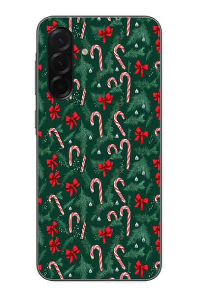 TechTree حافظة سيليكون متوافقة مع هاتف سامسونج جالاكسي A36 لعيد الميلاد وشجرة...