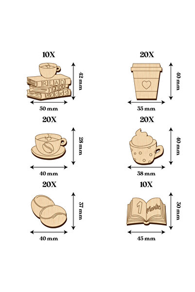 Hold My Stuff Set 100 buc Baze Blank Martisor pentru Pictat si Decorat, Blankuri Martisoare DIY, 1 Martie 8 Martie