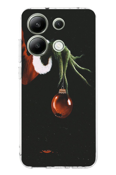 TechTree حافظة سيليكون متوافقة مع هاتف Redmi Note 13 4G باللون الأخضر وكرة عي...