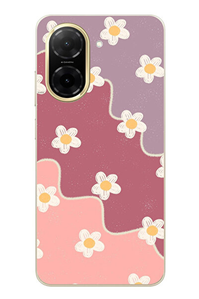 TechTree حافظة سيليكون متوافقة مع هاتف Redmi A5 بلون الورد المجفف والليلكي ال...