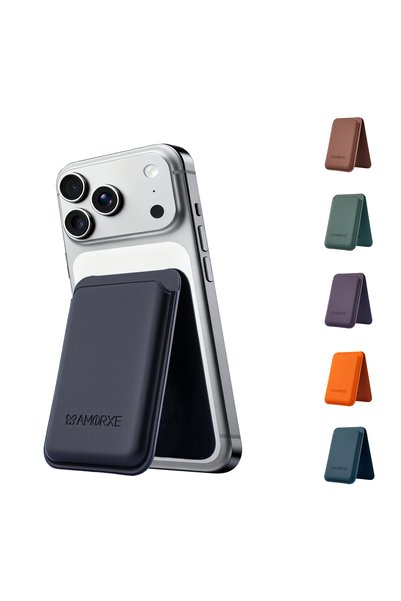 AMORXE MagSafe Wallet & Cardholder with Stand, Compatible with iPhone 17/16/15/14/13/12 Series