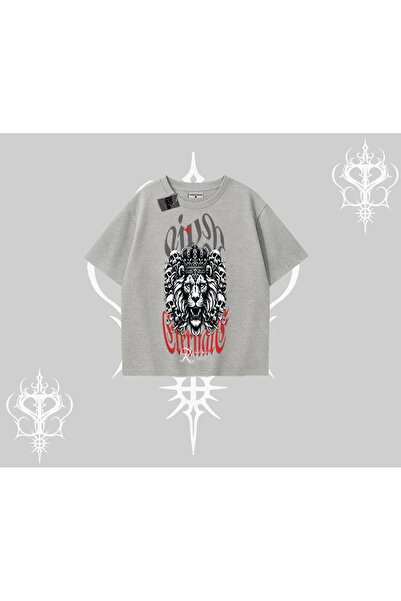 Tarzsokak Tricou supradimensionat Leu încoronat Mitul Autorității Rock