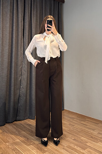 Sorridi Ψηλόμεσο υφασμάτινο παντελόνι Palazzo Premium