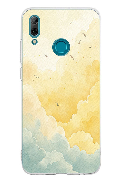 TechTree حافظة سيليكون متوافقة مع هاتف هواوي بي سمارت 2019 باللونين الأصفر وا...