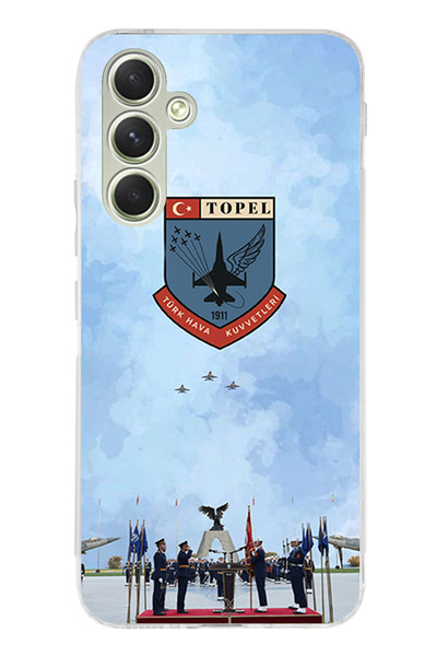 TechTree حافظة سيليكون متوافقة مع هاتف سامسونج جالاكسي A15 من القوات الجوية ا...