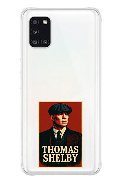 TechTree حافظة سيليكون متوافقة مع هاتف سامسونج جالاكسي A31 من توماس شيلبي مطبوع