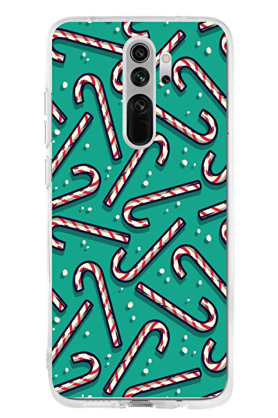 TechTree حافظة سيليكون مطبوع متوافقة مع هاتف Redmi Note 8 مزودة بعصا حلوى روح...