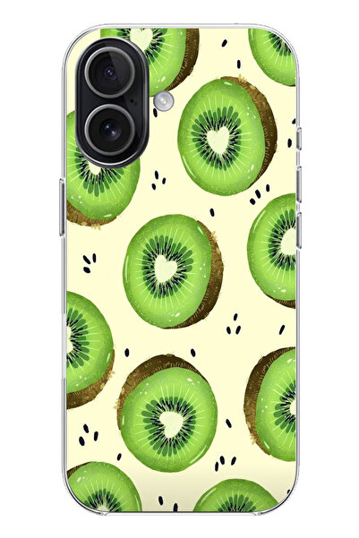 TechTree حافظة سيليكون متوافقة مع هاتف iPhone 17 وشرائح الأفوكادو الخضراء وقل...