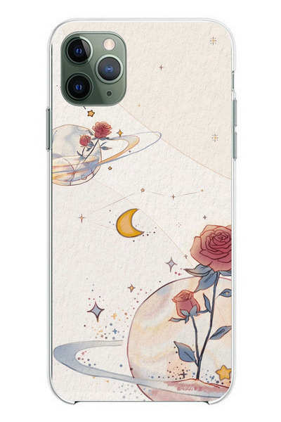 TechTree حافظة سيليكون متوافقة مع هاتف iPhone 11 Pro Max، Planet and Star and...