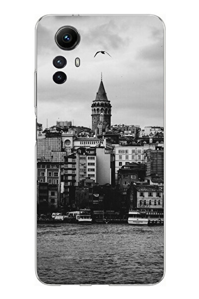 TechTree حافظة سيليكون متوافقة مع هاتف Redmi Note 12S مع مناظر برج جالاتا وال...