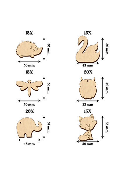 Hold My Stuff Set 100 buc Baze Blank Martisor pentru Pictat si Decorat, Blankuri Martisoare DIY, 1 Martie 8 Martie