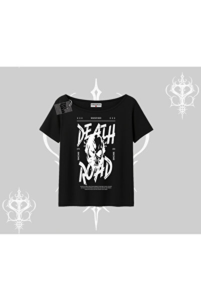 Tarzsokak Majica sa lađastim izrezom Death Road Memento Mori Street Manifest