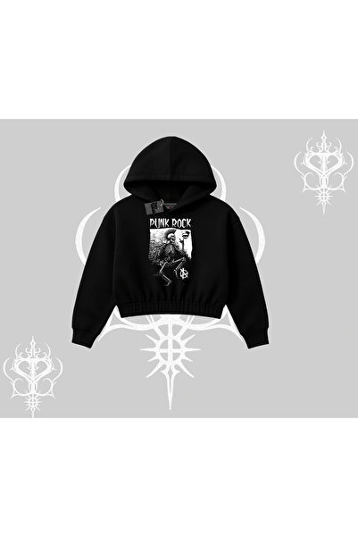 Tarzsokak Світшот з капюшоном Punk Rock Chaos Skeleton Riot