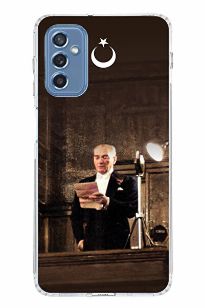 TechTree حافظة سيليكون متوافقة مع هاتف سامسونج جالاكسي M52، خطاب مجلس أتاتورك...