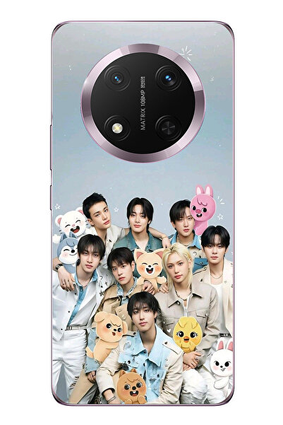 TechTree حافظة سيليكون مطبوع متوافقة مع Honor Magic 7 Lite بتصميم فرقة K-Pop ...