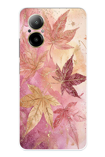 TechTree حافظة سيليكون متوافقة مع هاتف Realme 12 Lite باللونين الوردي والبورج...