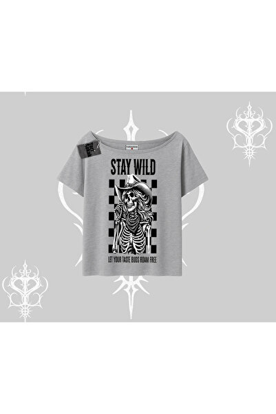 Tarzsokak Majica sa lađastim izrezom Stay Wild Rock Spirit Urban Riot