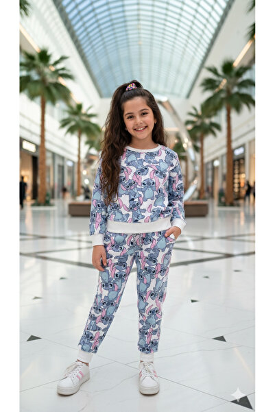 ATA7 طقم ستيتش اللطيف ابيض