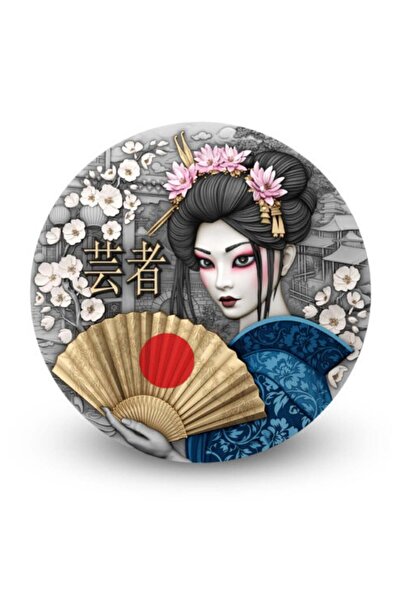 aga kulche AgaKulche Japon Geyşa Gümüş Madalyon