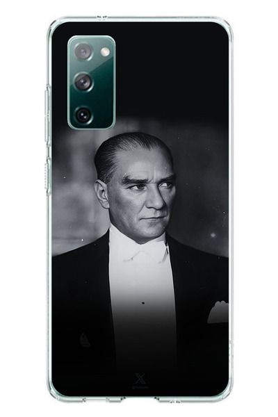 TechTree أناقة وروعة متوافقة مع هاتف سامسونج جالاكسي S20 FE: حافظة سيليكون مطبوع مع تصميم أتاتورك سموكن