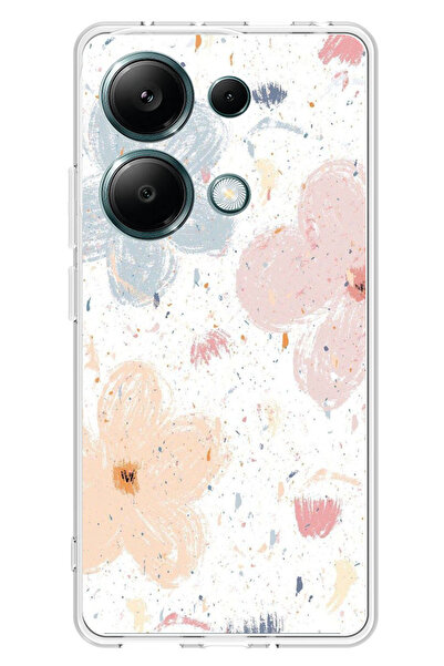 TechTree حافظة سيليكون مطبوع متوافقة مع هاتف Redmi Note 13 PRO 4G بنمط زهور ت...