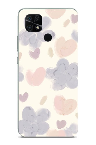 TechTree Redmi 10C - Poco C40 Compatible Pastel Paint Garden Flower and Heart...