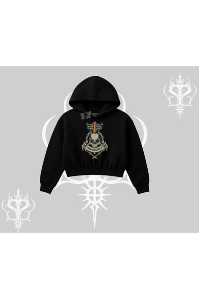 Tarzsokak Φούτερ με κουκούλα και στάμπα, Σπαθοφόρος Ιππότης, Κρανίο, Αδύνατο,...