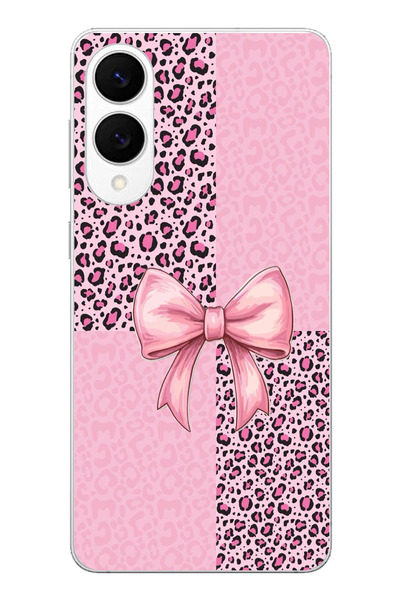 TechTree حافظة سيليكون متوافقة مع هاتف سامسونج جالاكسي S25 إيدج بنمط الفهد ال...