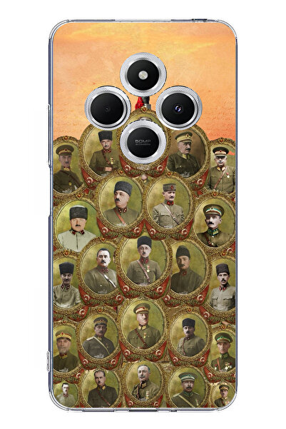 TechTree حافظة سيليكون متوافقة مع هاتف Redmi 14C من أتاتورك وقادة الحرب للتحر...