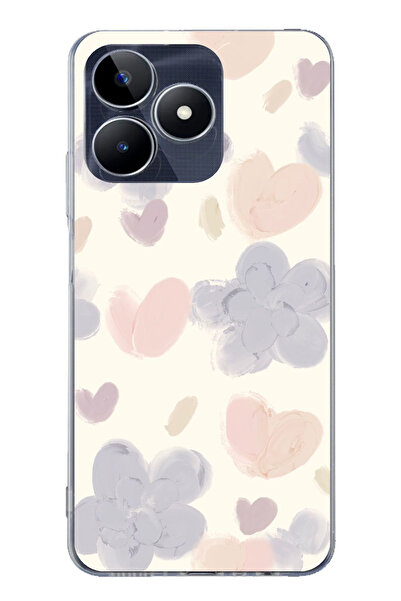 TechTree حافظة سيليكون متوافقة مع هاتف Realme C53 من نوع Pastel Paint Garden ...